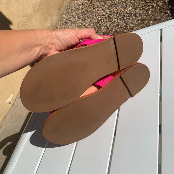 New Cole Hann Grandseries hot pink leather sandals size 6B - Picture 11 of 16